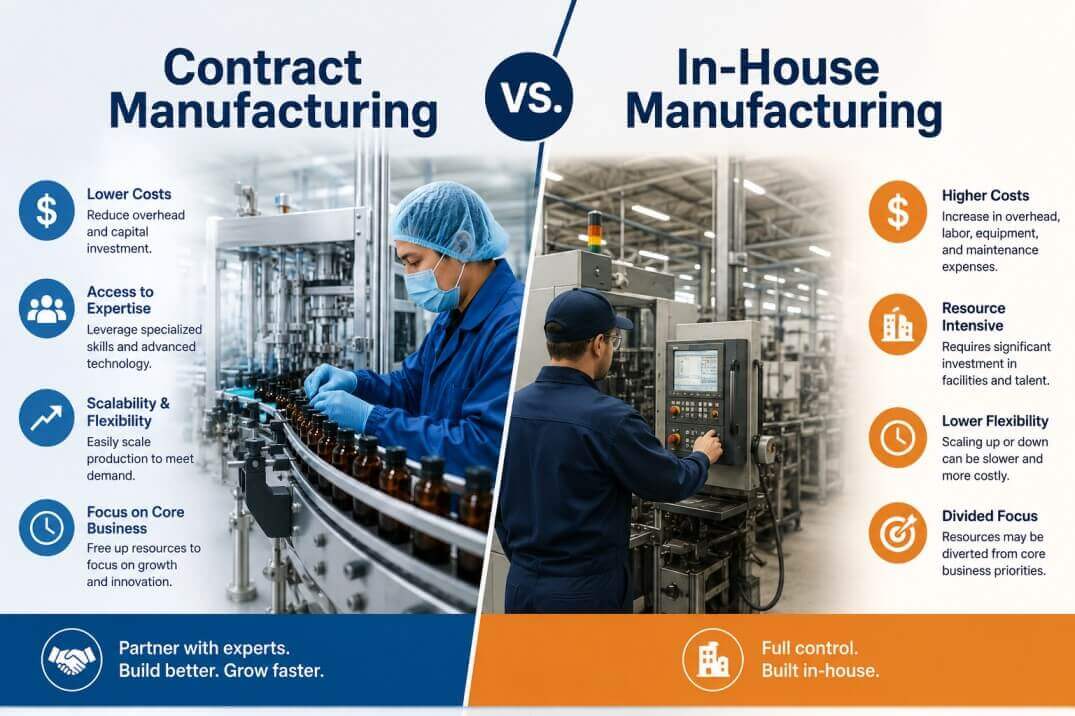 Contract Manufacturing vs. In-House Manufacturing: A Decision Framework for 2025