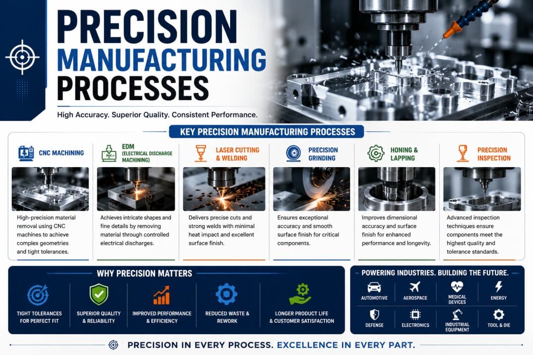 Precision Manufacturing Processes: The Complete Guide for Engineers and Buyers
