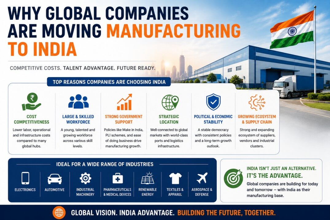 Why Global Companies Are Moving Manufacturing to India: 7 Structural Reasons
