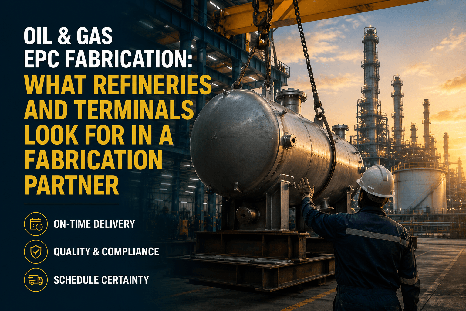Oil & Gas EPC Fabrication: What Refineries and Terminals Look for in a Fabrication Partner