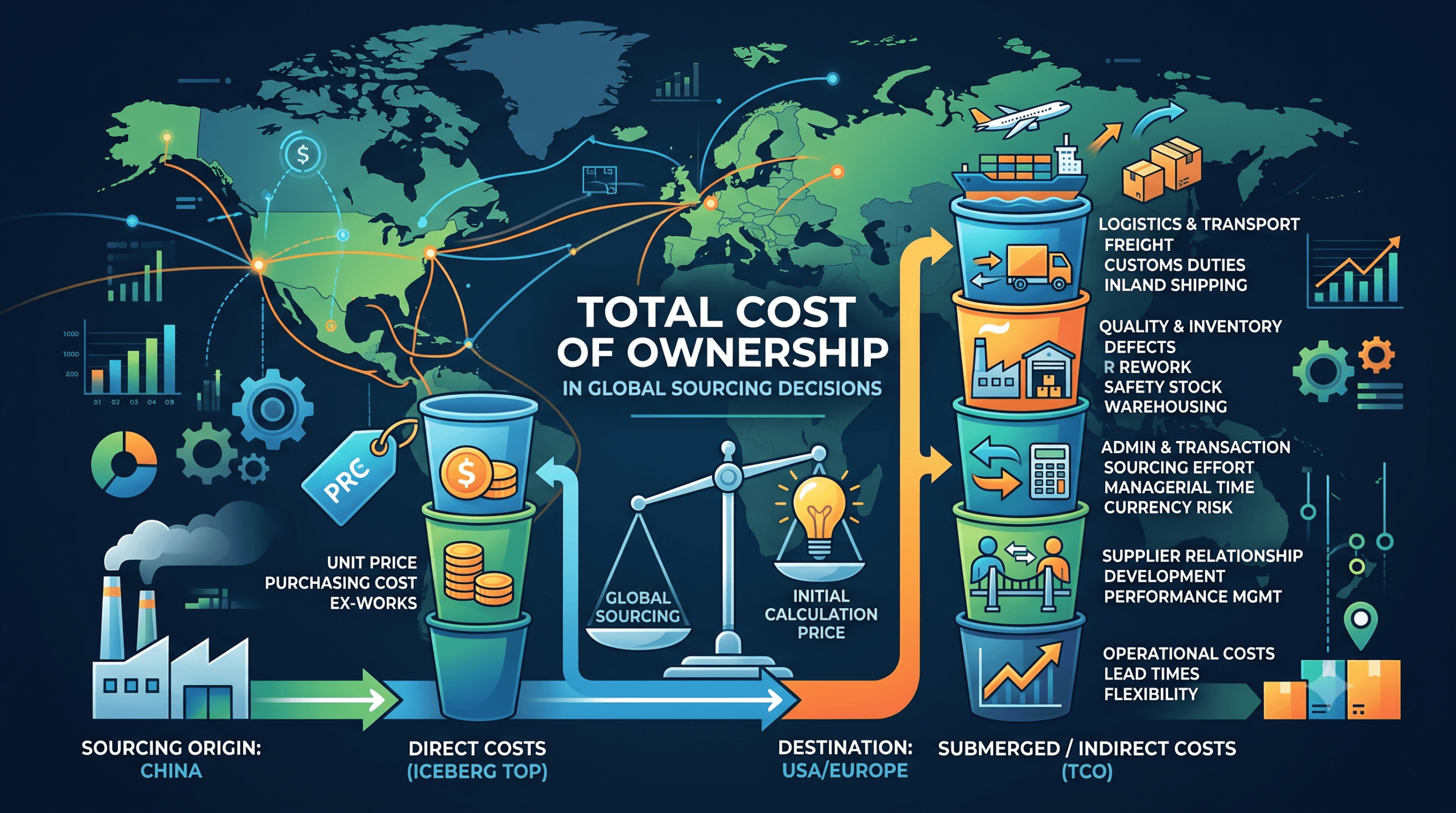 Total Cost of Ownership in Global Sourcing Decisions