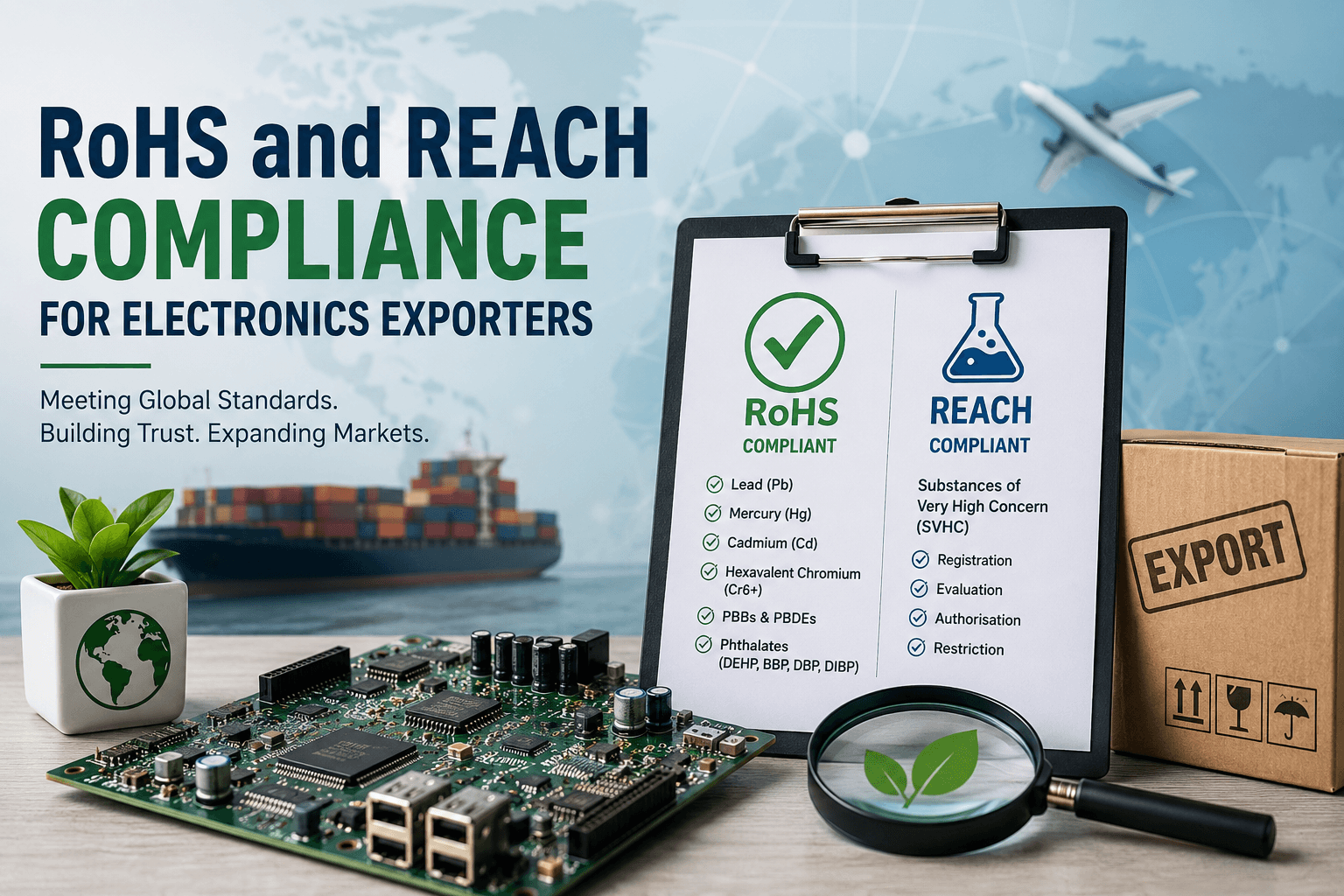 RoHS and REACH Compliance for Electronics Exporters