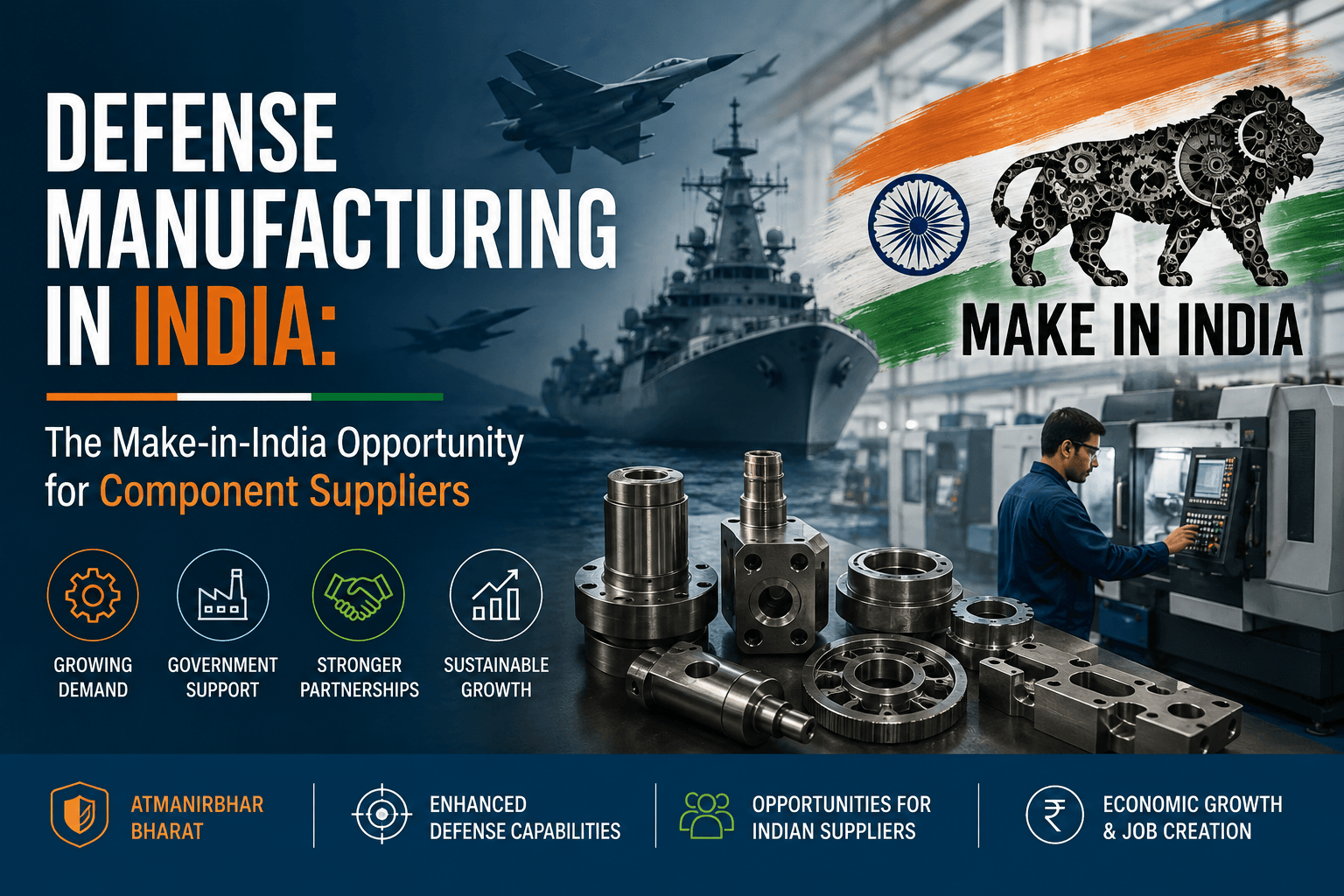 Defense Manufacturing in India: The Make-in-India Opportunity for Component Suppliers