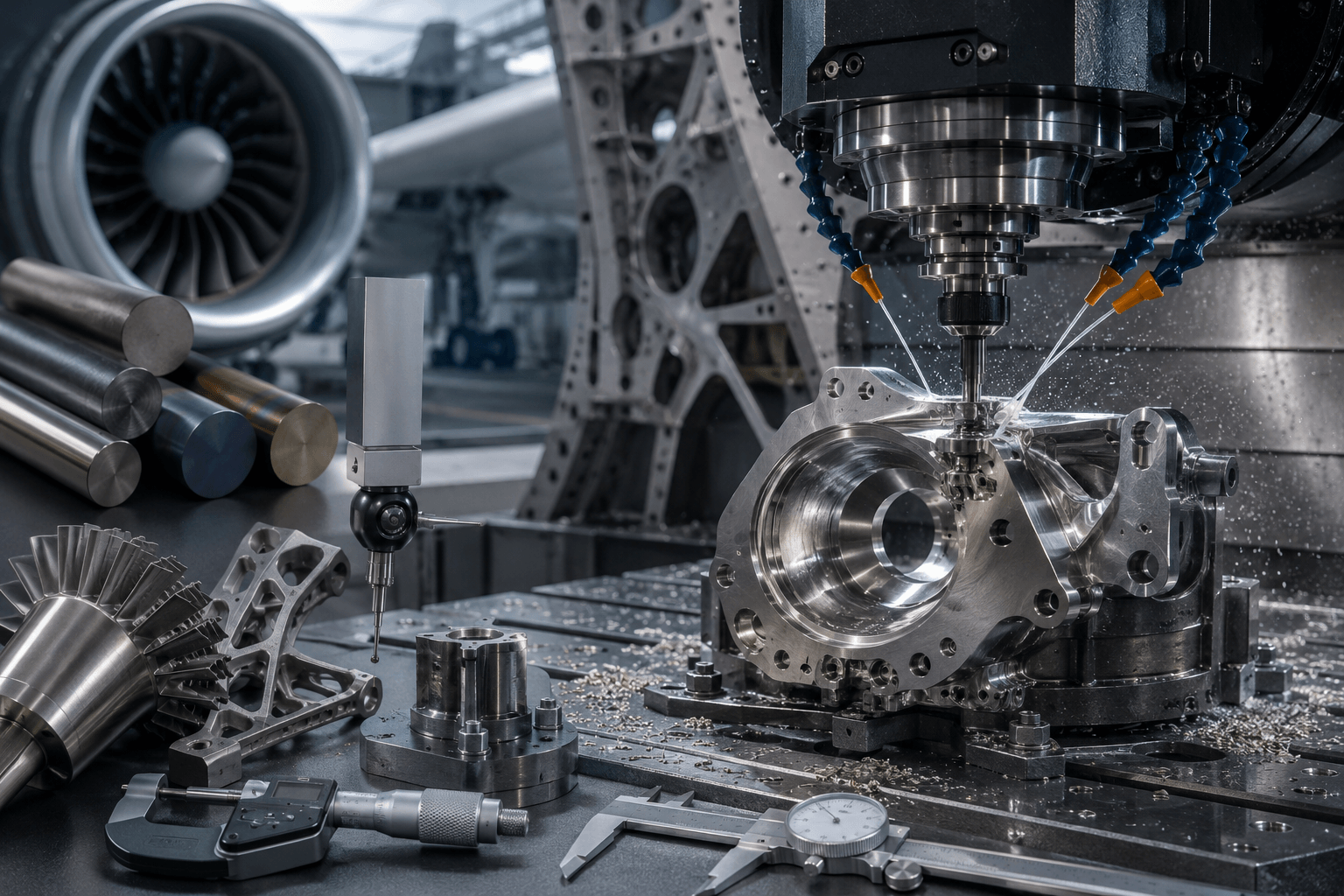 Precision Machining for Aerospace: Titanium, Cobalt-Chrome, and Tight-Tolerance Components