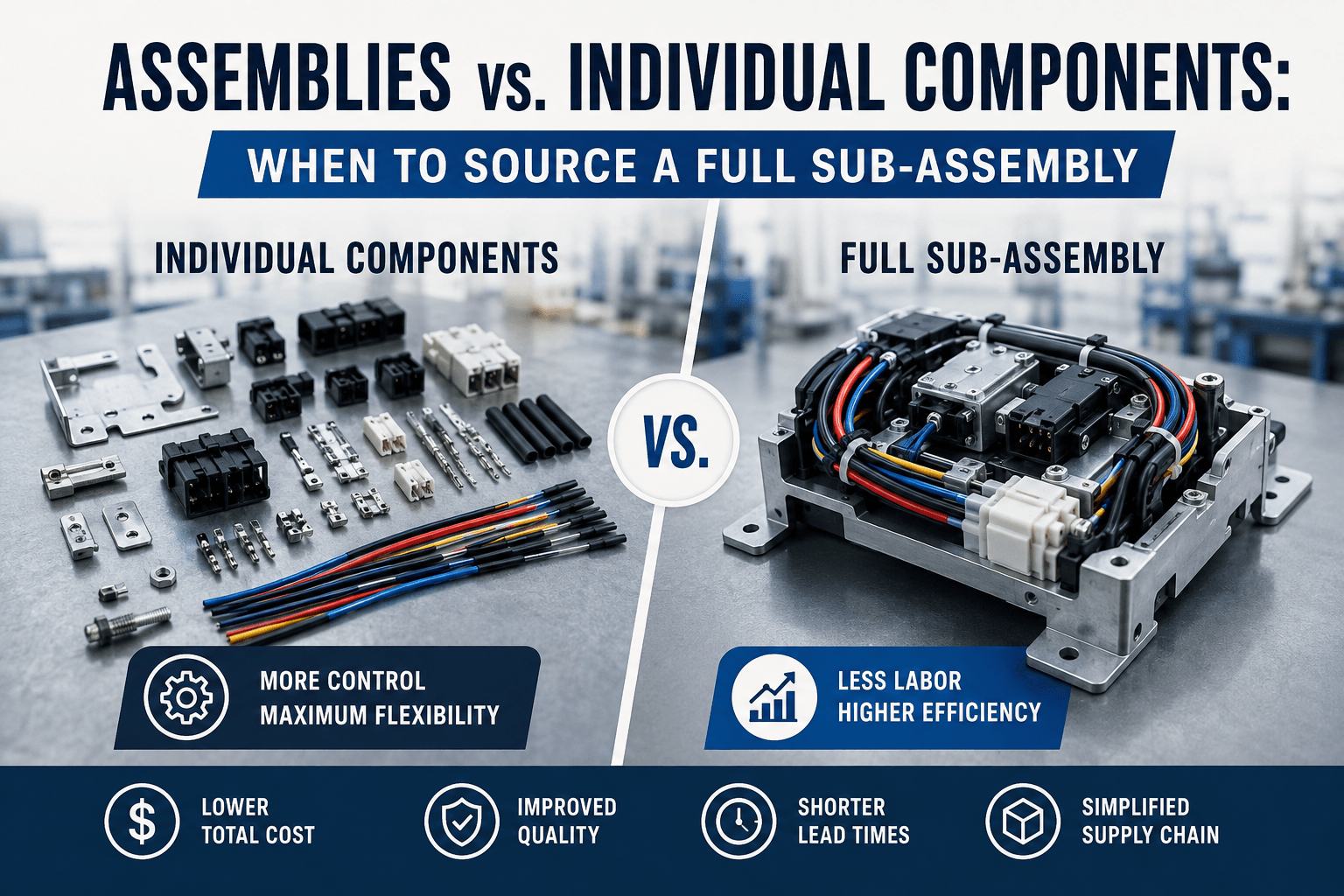 Assemblies vs. Individual Components: When to Source a Full Sub-Assembly