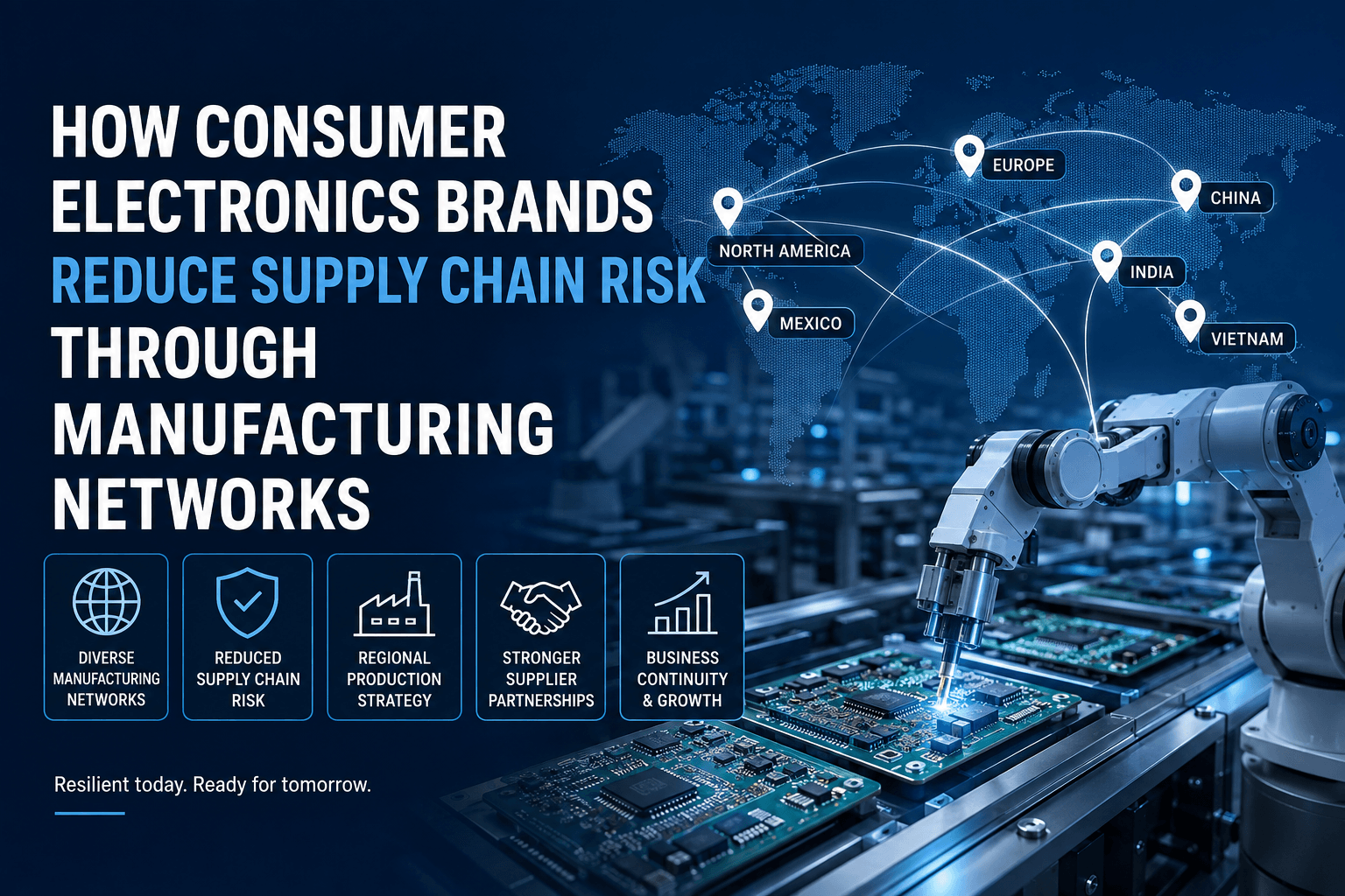 How Consumer Electronics Brands Reduce Supply Chain Risk Through Manufacturing Networks