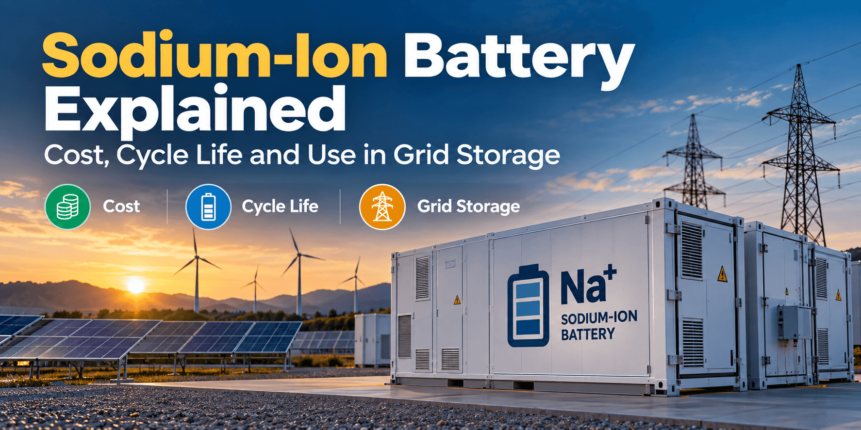 Sodium-Ion Batteries: Cost, Cycle Life & Grid Storage