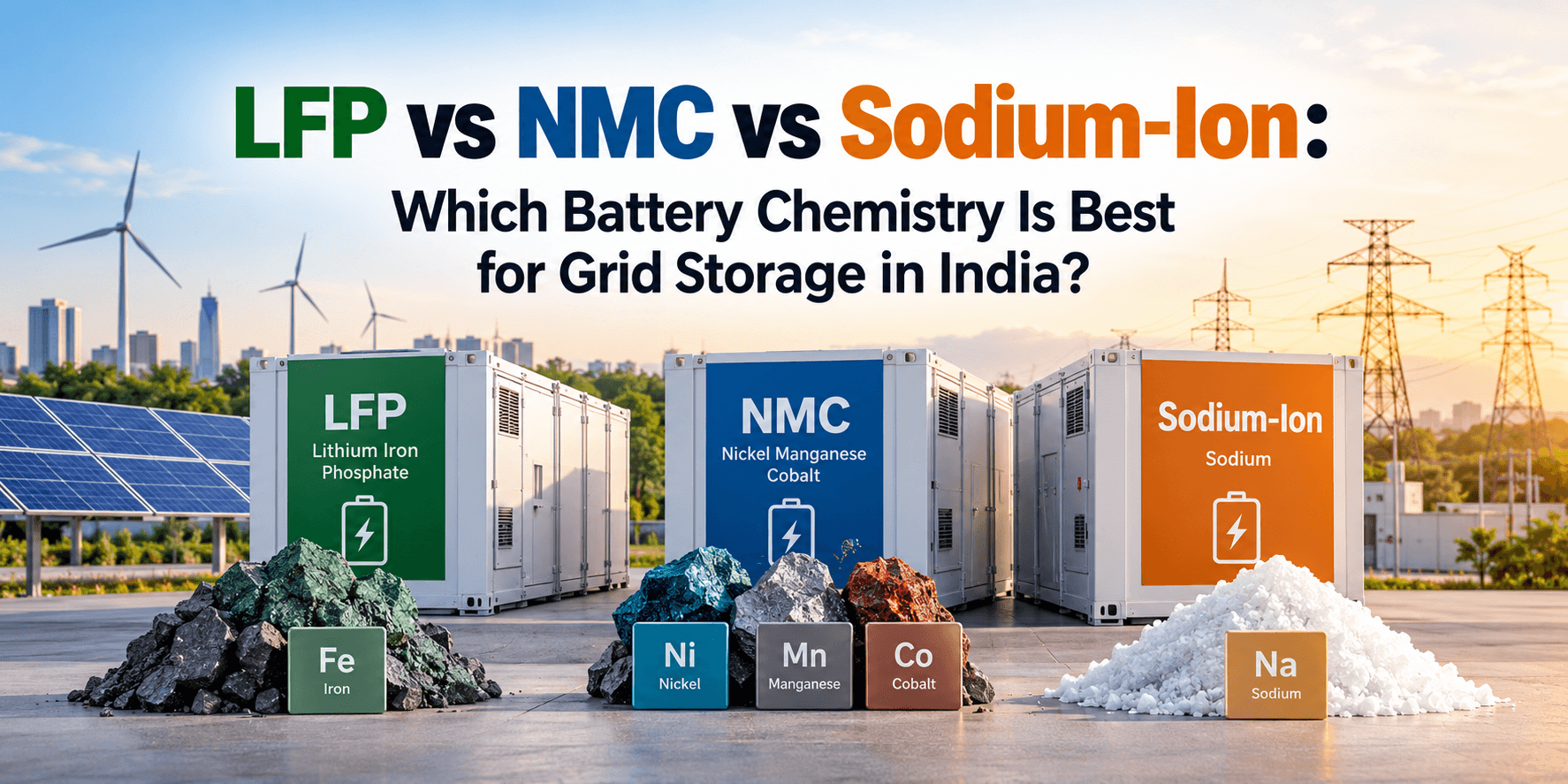 LFP vs NMC vs Sodium-Ion: Which Battery Chemistry Is Best for Grid Storage in India?