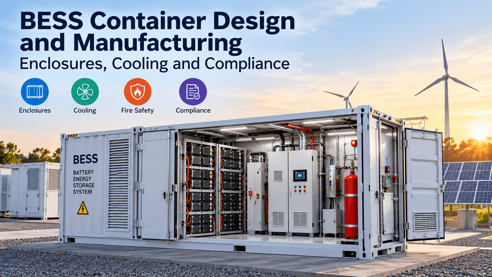 BESS Container Design and Manufacturing: Enclosures, Cooling and Compliance