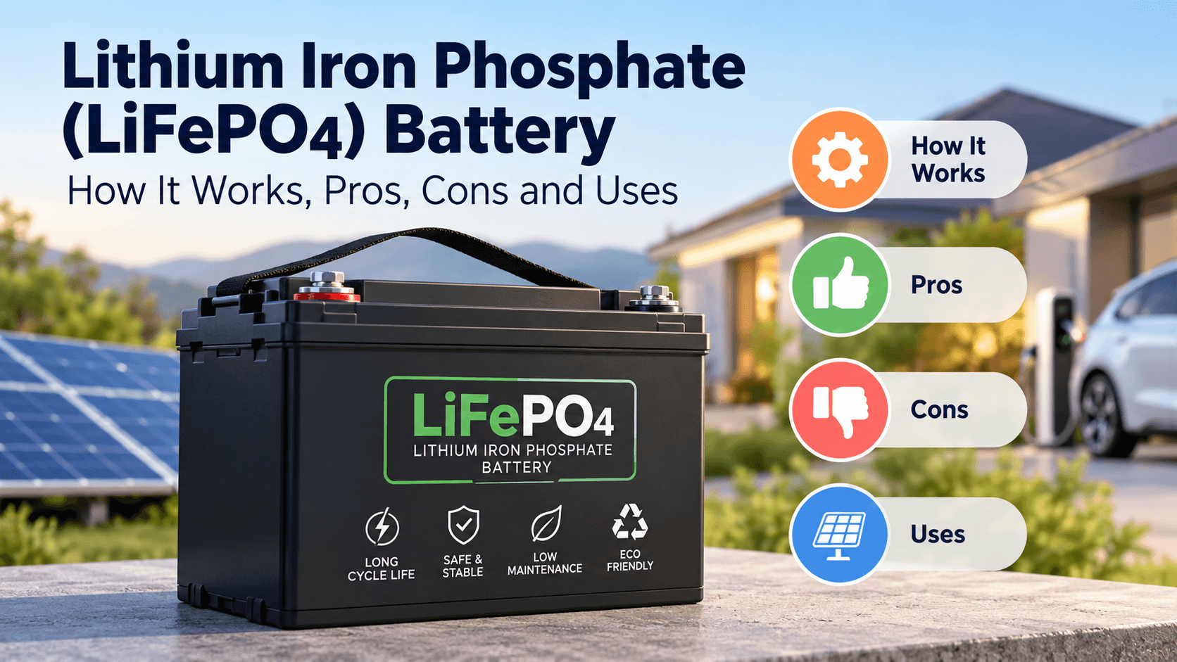 What Is a Lithium Iron Phosphate (LiFePO4) Battery?