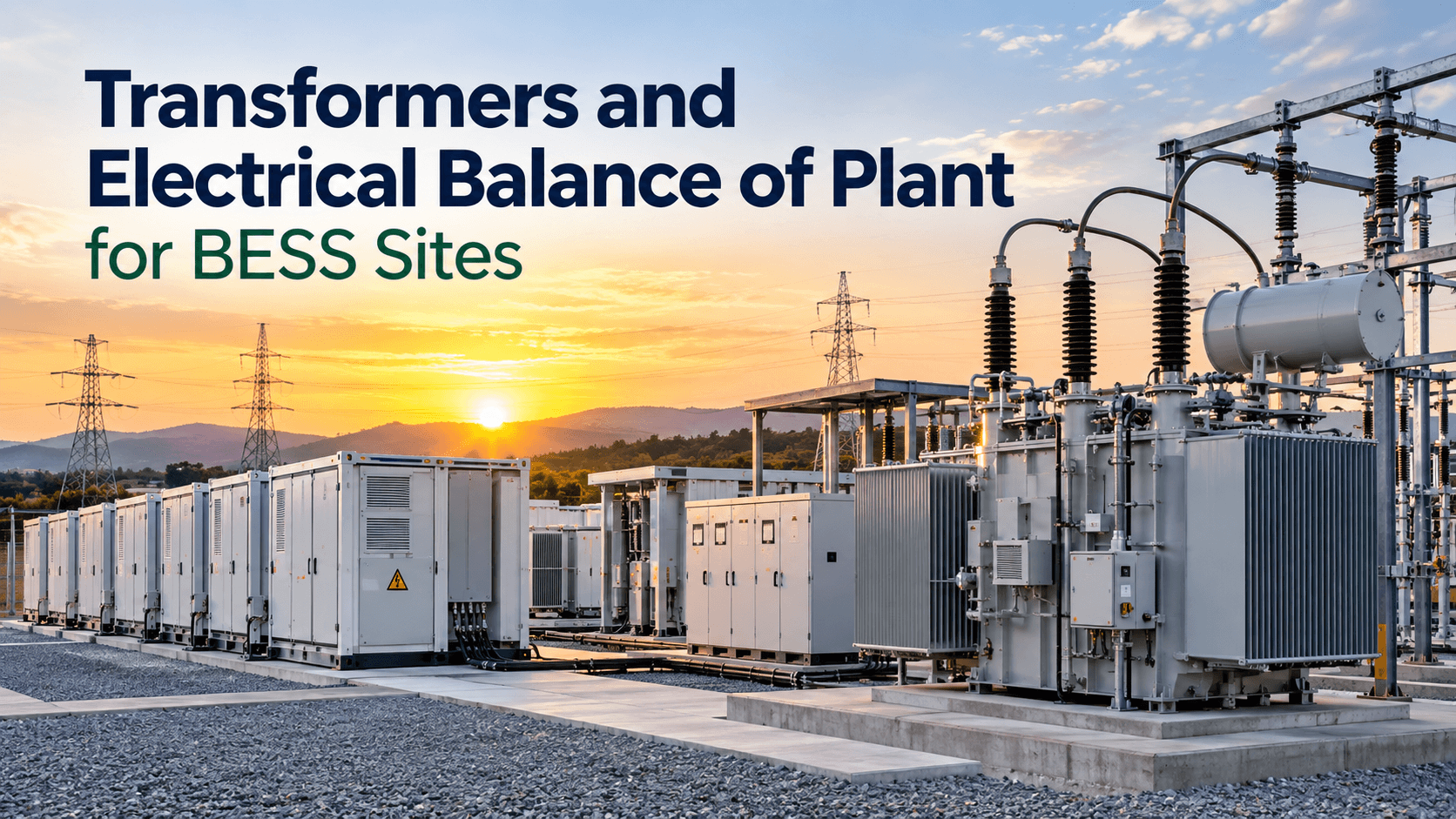 Transformers and Electrical Balance of Plant for BESS Sites