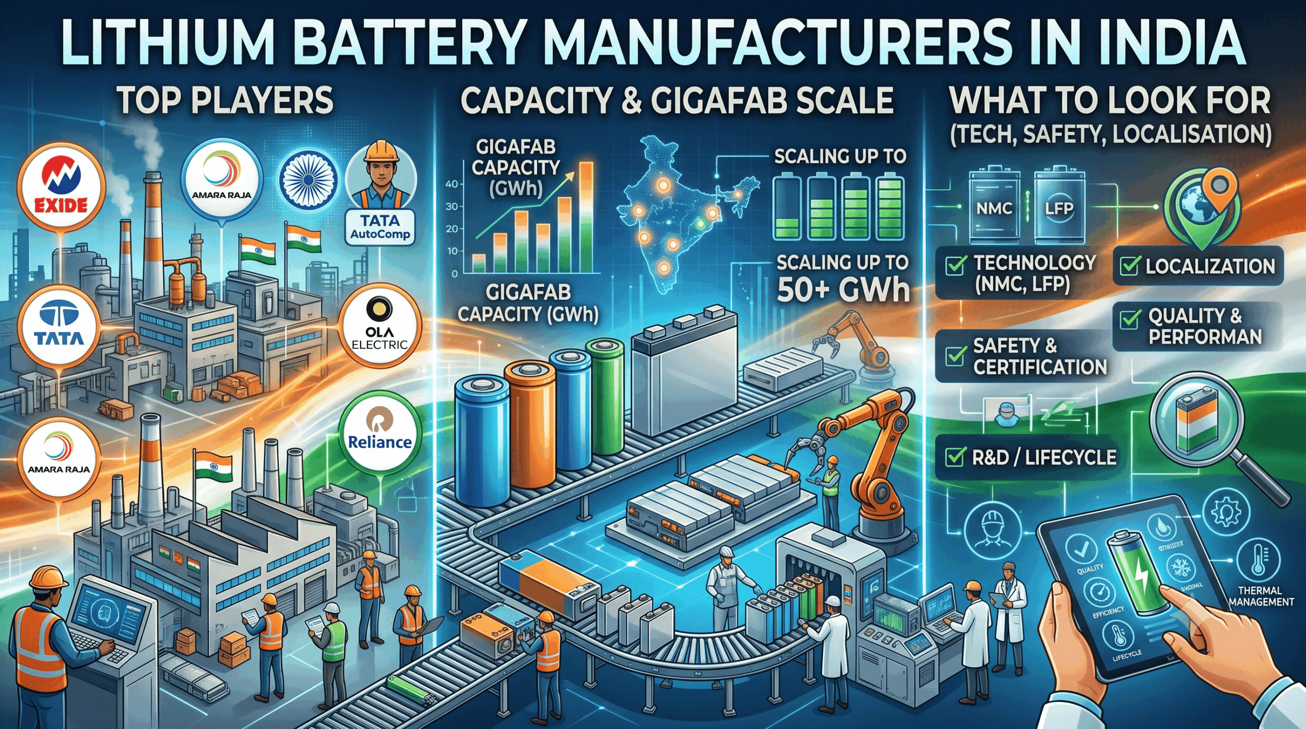 Lithium Battery Manufacturers in India: Top Players, Capacity and What to Look For